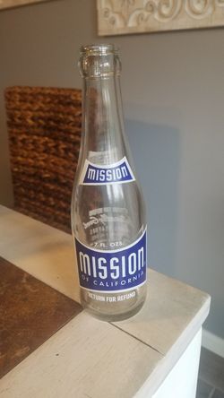 Vintage mission bottle. From the 1950s
