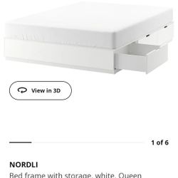 Storage Bed Frame Queen Size 