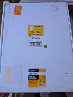 Everbilt 14x20 White Air Return Filter Grille