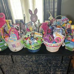 Easter Baskets And Chocolate Covered Strawberries 