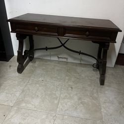 Antique 22x48x30 Table Heavy Wood