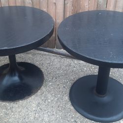 Vinyl Top End Tables Set 2