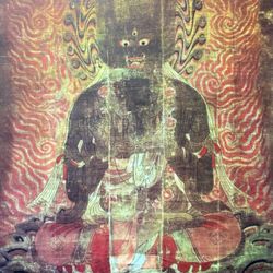 Kongo-ku Go Dai Rikiku Buddha Original Vintage Fine Art Print Poster Japan 1960 Japanese  Buddhist Antique Heian Period  Kongobu-ji, Wakayama