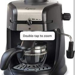 Capresso 303.01 4-Cup Espresso and Cappuccino Machine Black 13.25" x 7.5" x 9.75"