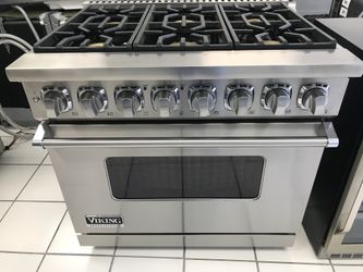 Viking 36” gas range