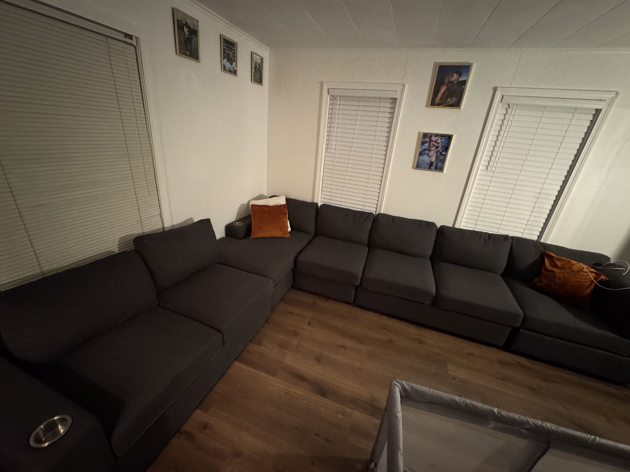 Large Dark Grey Sectional