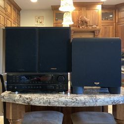 Demon AVR-1403 receiver and Klipsch speakers and sub woofer