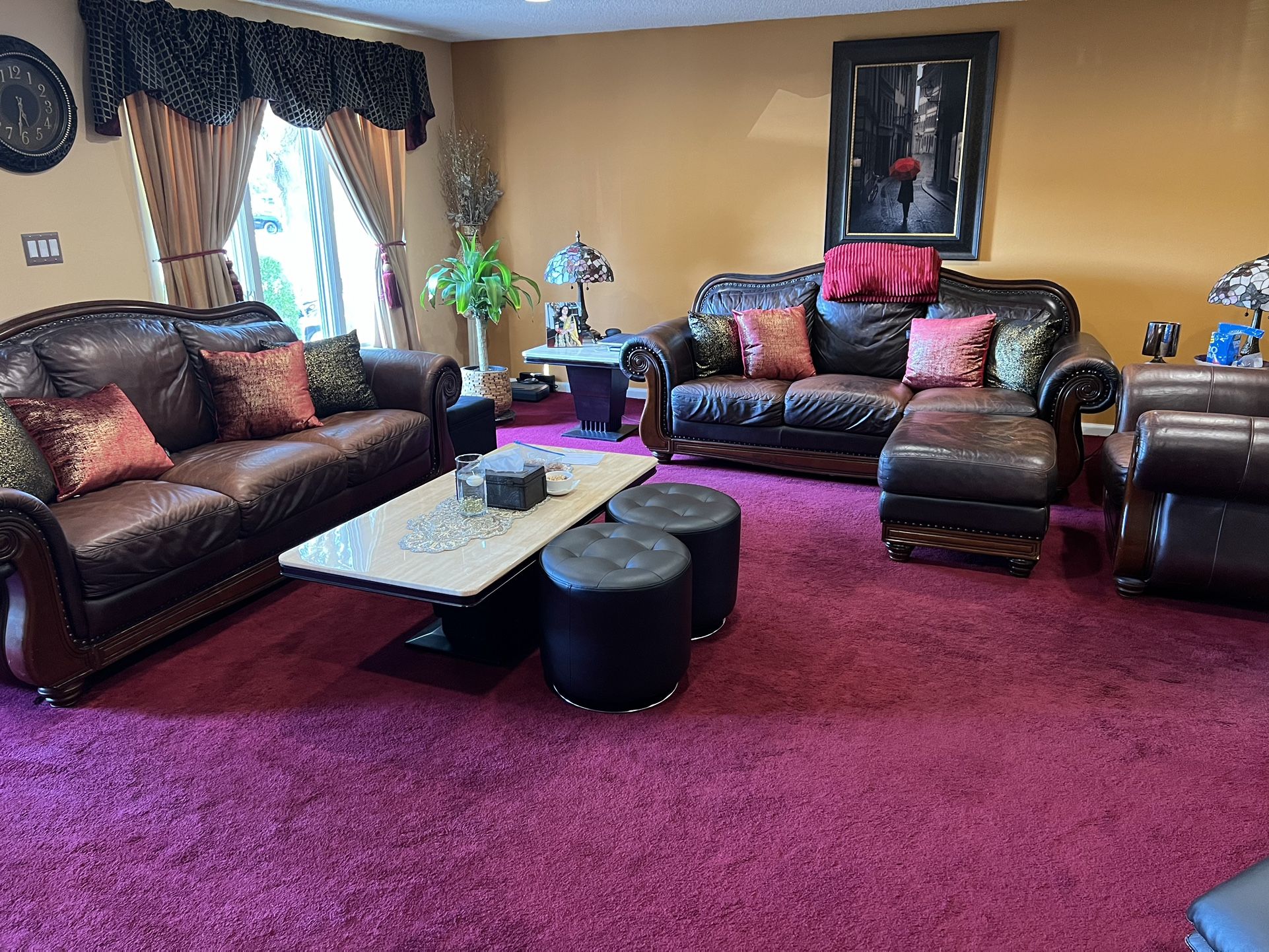 Sofa Furniture Set Leather