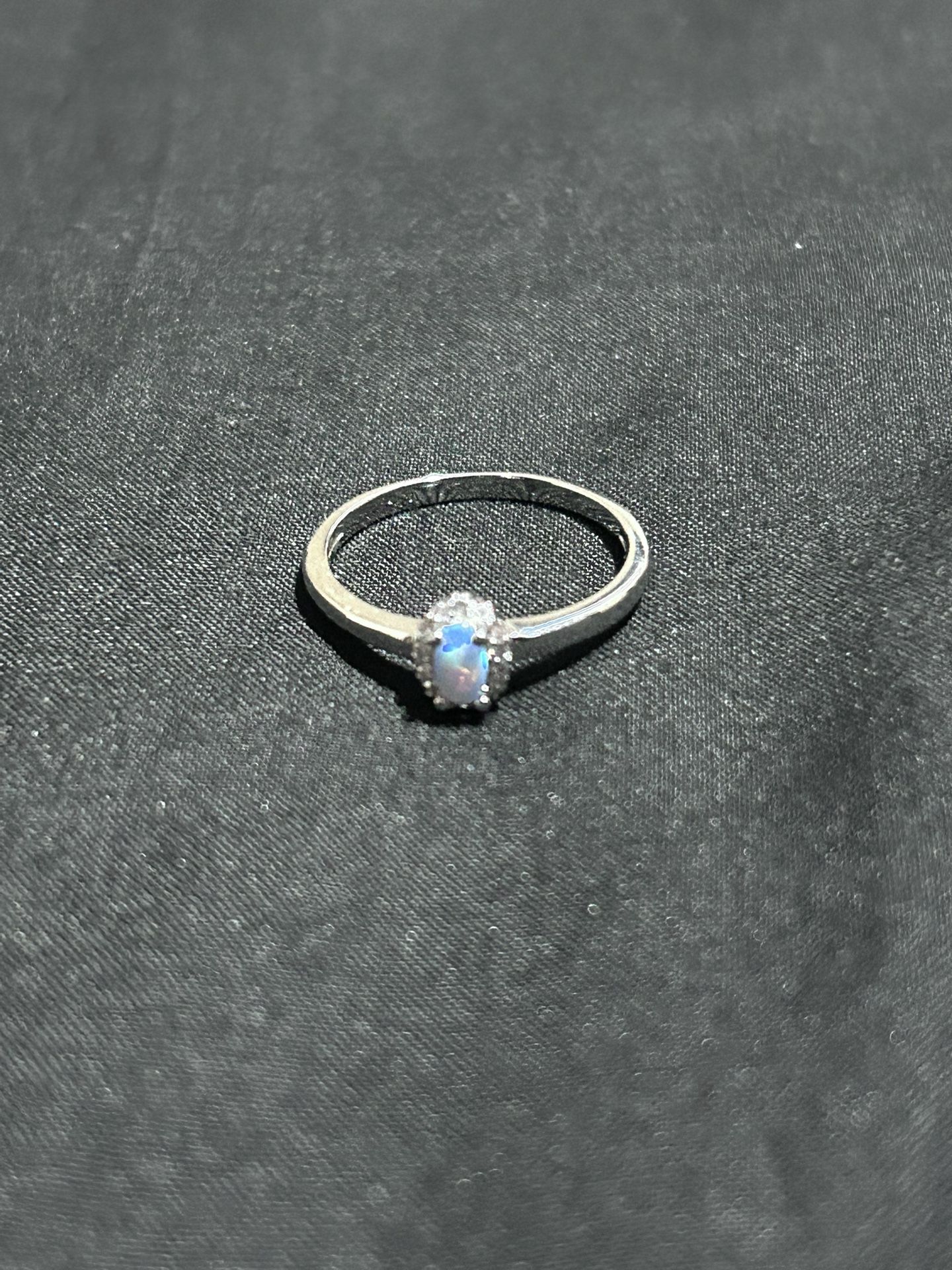 Sterling Silver Oval Monstone