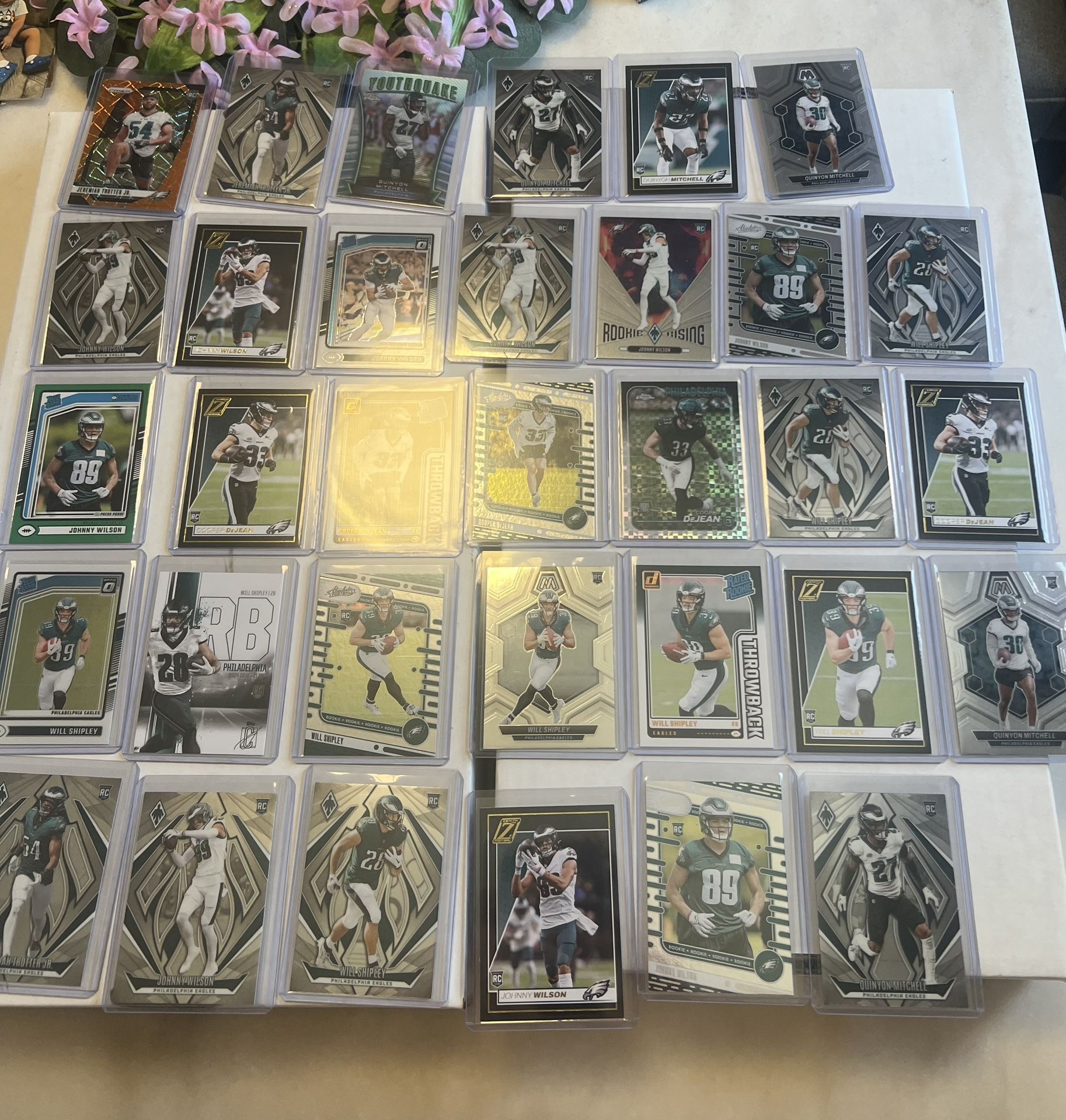 2024 Philadelphia Eagles NFL Football Card Lot Bundle Rc Rookies