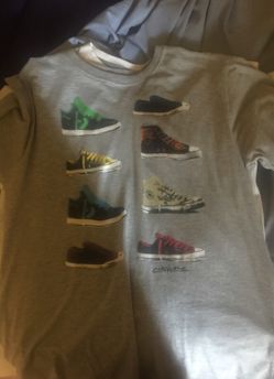 Grey converse shirt