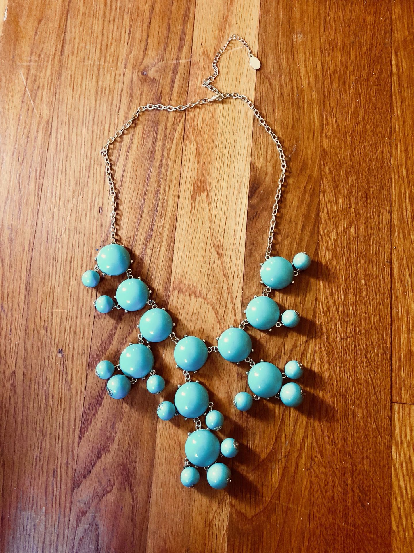 Turquoise colored necklace