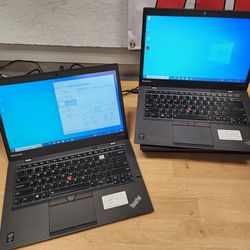 2X Lenovo Carbon X1 Thinkpad I5 8GB 256 + 512 SSD Laptop