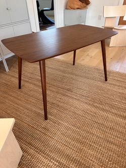 Mid-Century Modern Walnut Dining Table