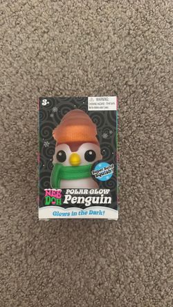 Nee Doh Polar Glow Penguin Squish Toy