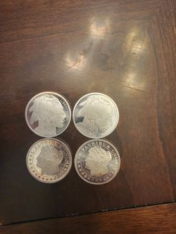 Silver round lot of 4 .999 silver rounds