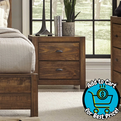 Grain Wood Furniture Montauk 2-Drawer Nightstand,