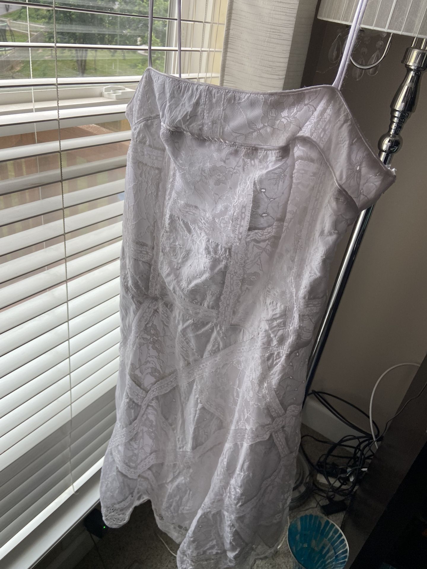 White Lace Sundress Size 9