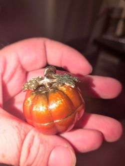 Monet pumpkin trinket box