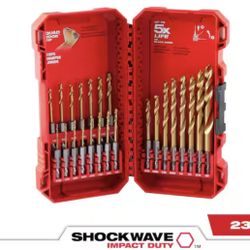 Milwaukee SHOCKWAVE IMPACT DUTY Titanium Twist Drill Bit Set (23-Piece