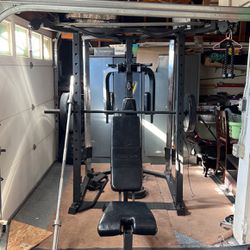 Smith Machine Bench Press Squat Whole Workout Machine 