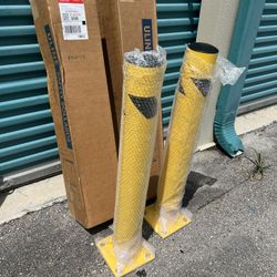(2) Heavy Duty Safety Bollard 36" Safety Guards / Barriers *NEW*