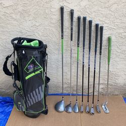 US Kids Golf Wt-15s RH & Callaway XJ Junior Golf Clubs & Bag