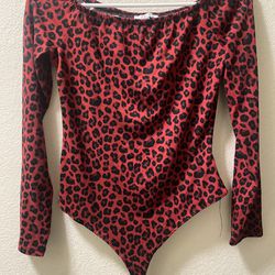 Red Leopard Bodysuit 