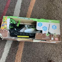 2-Wheel Minecraft Kick Scooter with Light-up Wheels, Foldable Scooter for Kids