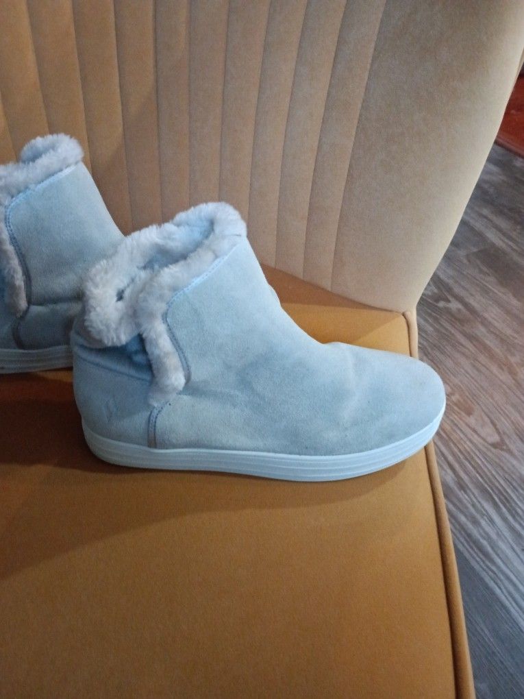 Winter Fur/Suede Sketcher Boots
