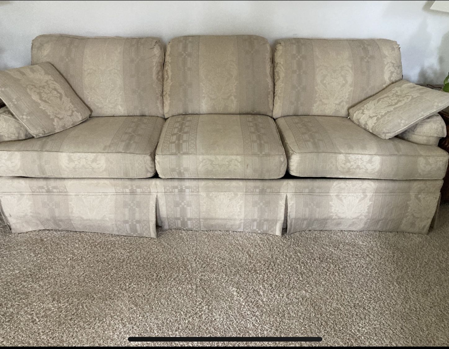 Sleeper Couch with 2 End Tables $225