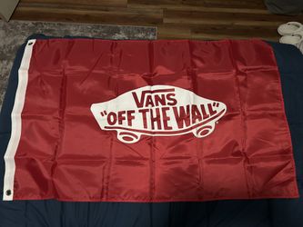 Brand New Vans Red Flag – 30x48 Inches – Skateboard Decor / Wall Art