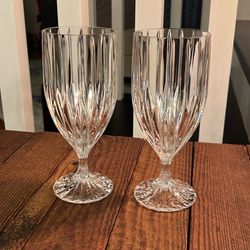 Vintage Mikasa Park Lane lead crystal iced tea glasses (2)