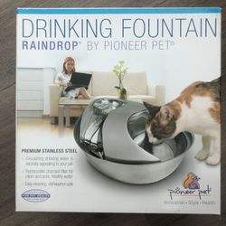 Like New Stainless Steel Water Fountain For Cats With Extra Filters