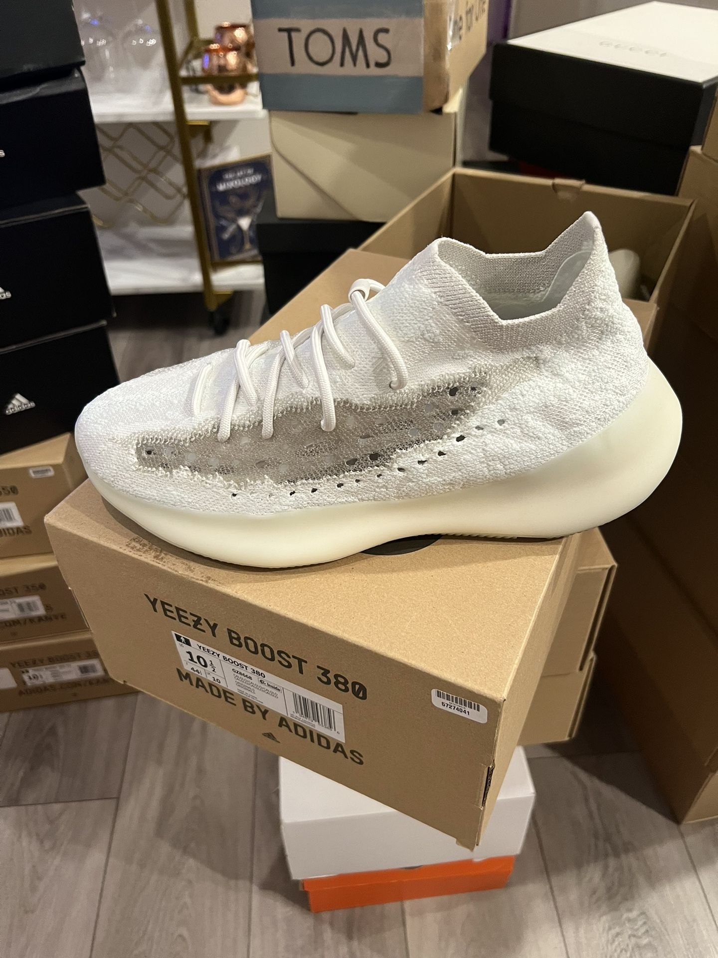 adidas gazelle silver green womens Adidas Yeezy Boost 380 Calcite Glow Kanye West (GZ8668) Men's Size 5-1   Solestage
