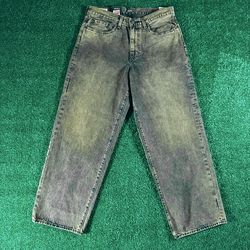 Levi's Premium 578 Baggy Jeans Irregular New W34 L32 Multi-Color Washed Denim