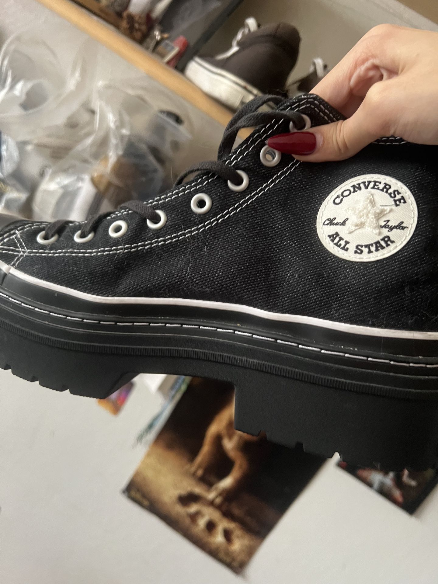 Converse platform boots