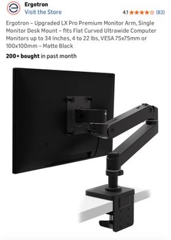 Ergotron LX Desk Monitor Arm – Excellent Condition