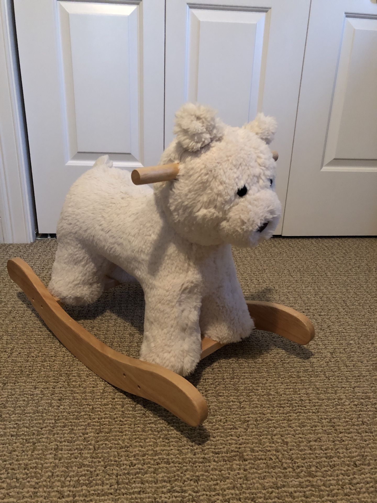 Bear plush kids rocker