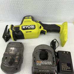 RYOBI HP 18V Brushless One-Hand Reciprocating Saw PSBRS01 (Kit )