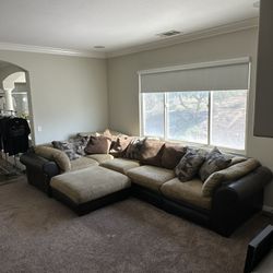 Brown Sectional Couch 