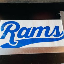 LA RAMS Classic Logo (LARGE Blue) ORACAL 651 permanent vinyl sticker NFL FOOTBALL sports