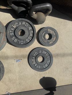 Standard Cast Iron Weight Plates Set read the description for price