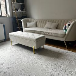 Modern Luxury Couch With Ottomon 