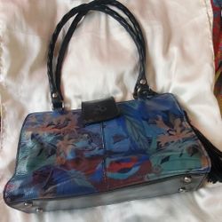 Patricia Nash Classy Leather Handbag - 13" X 8" 