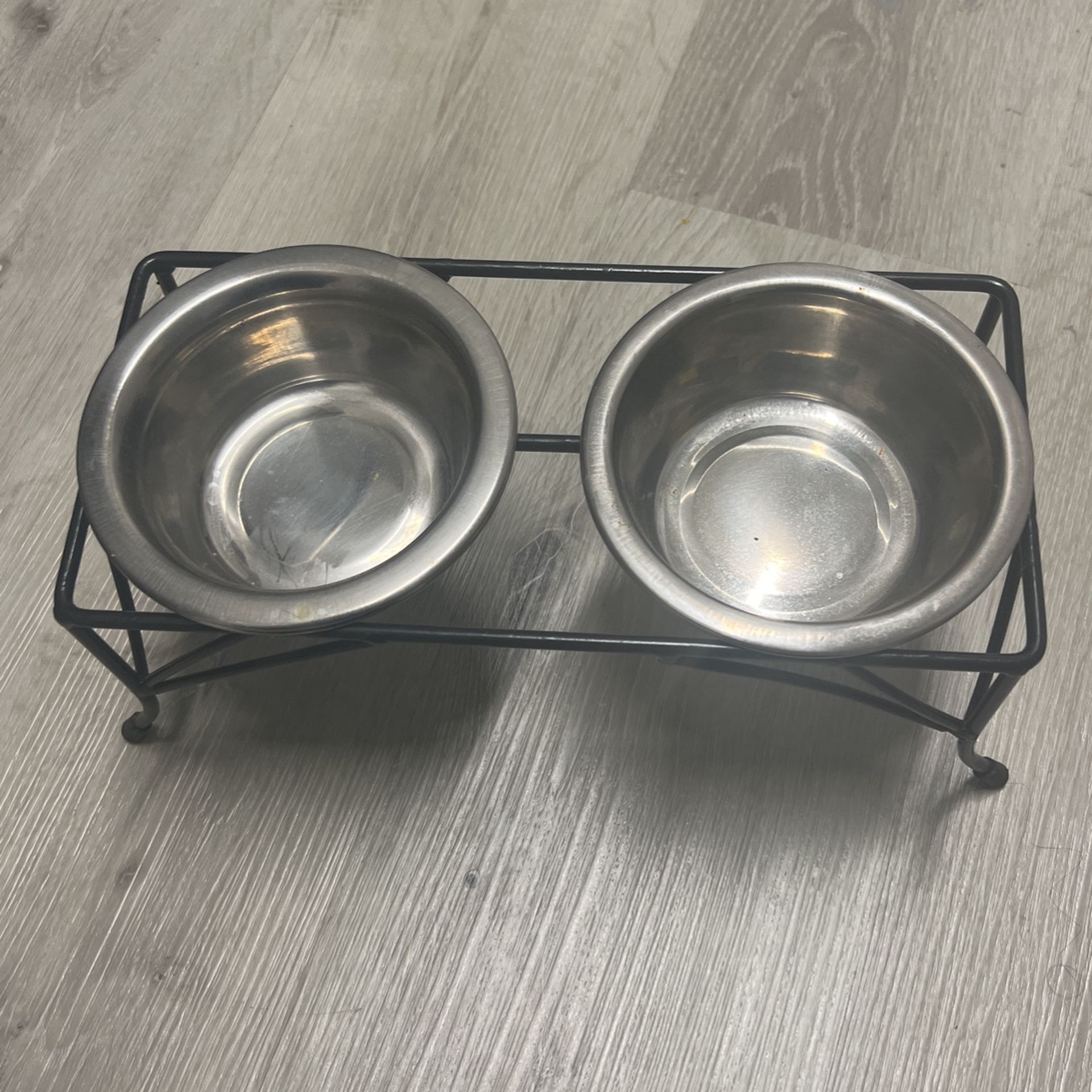 Plates and base to put cat food