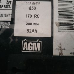 Agm Diehard 850cca 92AH 2019 Music Battery 