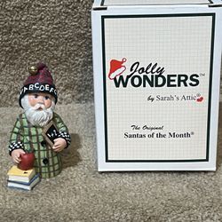 Sarah's Attic Jolly Wonders Santa of the month September School open