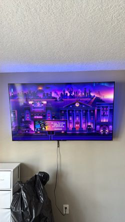 65in TCL  4k tv with wall mount