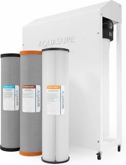 Aquasure Fortitude 3-Stage Whole House Water Filtration System 100K Gallon